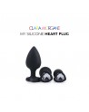 sexy My Silicone Heart Plug - Noir